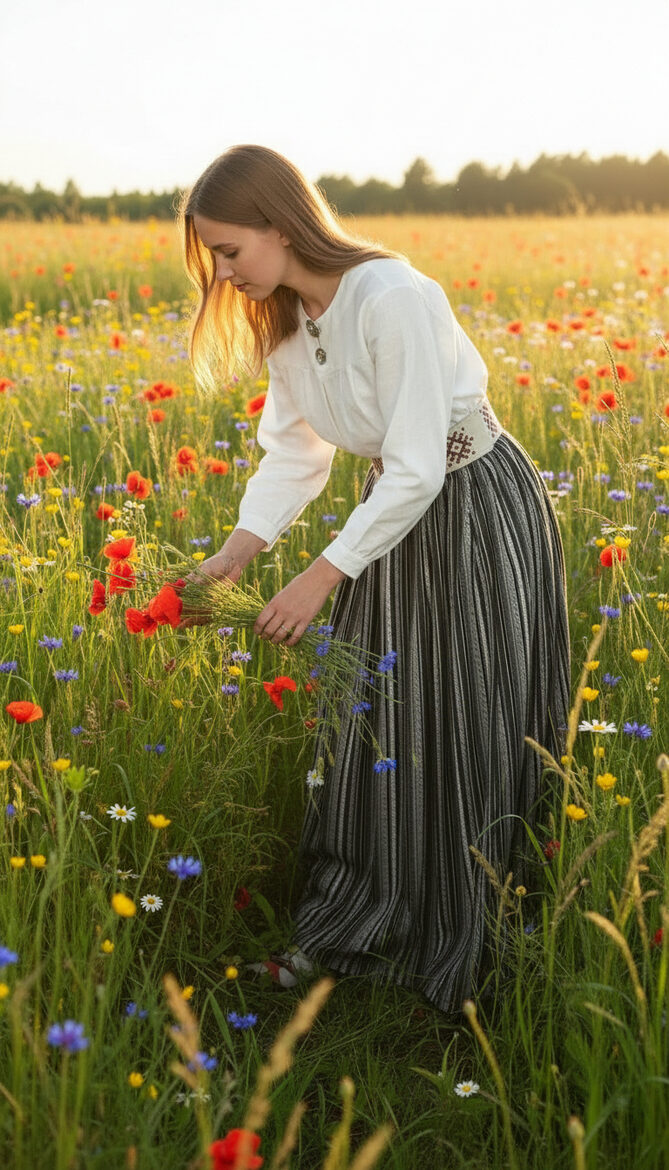 Stilizēti tautiskie svārki, 